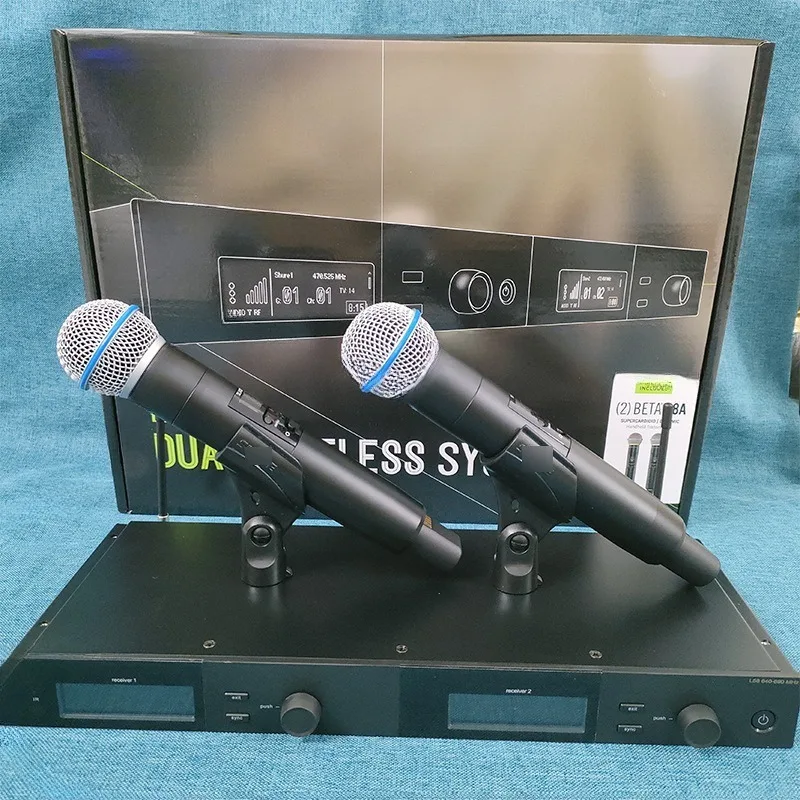 One to two wireless microphone stage performance singing wedding professional microphone
