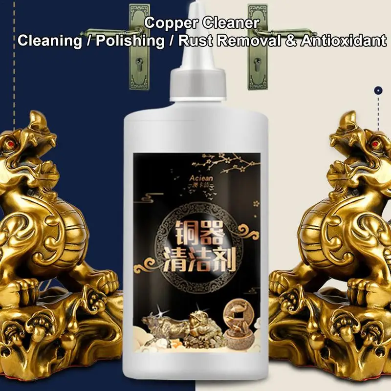 Copper Tarnish Remover 120ml Grime Remover Copper Polishing Cleaner Metal Polish For Copper Ornaments Copper Door Handles Copper