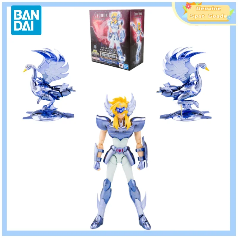 Genuine Bandai Saint Seiya Saint Cloth Myth EX Cygnus Hyoga Anime Action Figures Toys Collectible Gift for Toys Hobbies Children