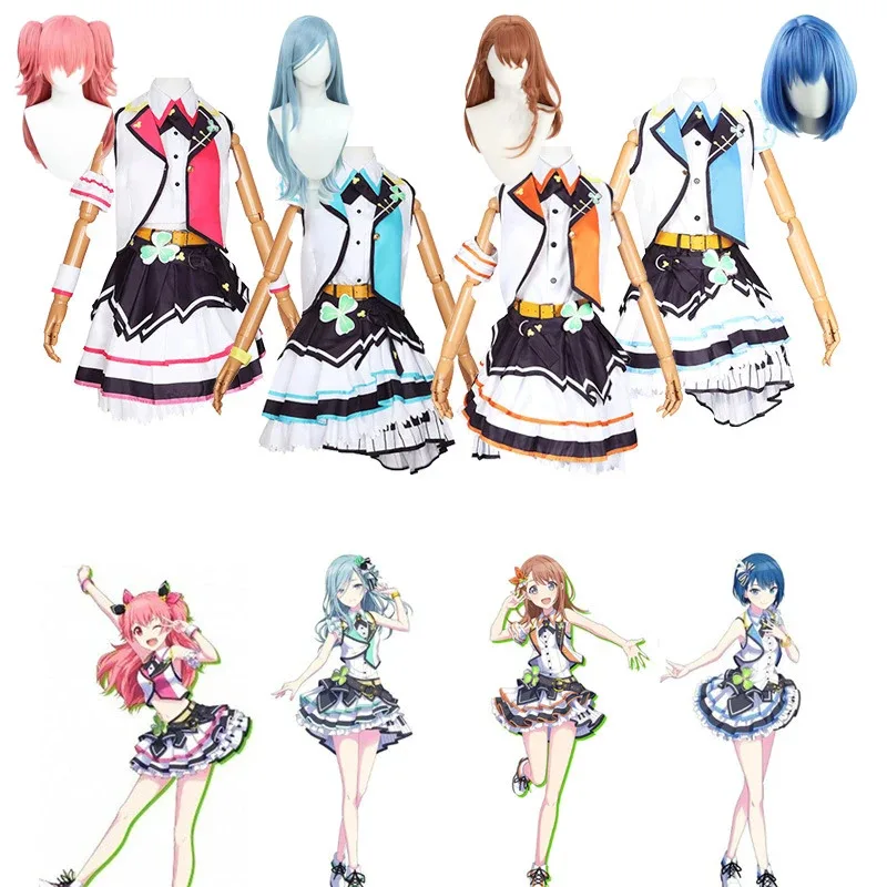 

Kiritani Haruka Cosplay Hanasato Minori Momoi Airi Hinomori Shizuku Cosplay Anime Project Sekai Colorful Stage Costume MORE JUMP