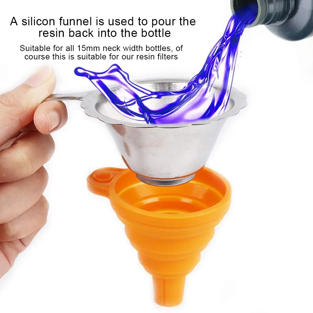 3D Printer Resin Filter,3D Printer Accessories Photosensitive Resin Filter Funnel Combination Light Curing Consumable Filter
