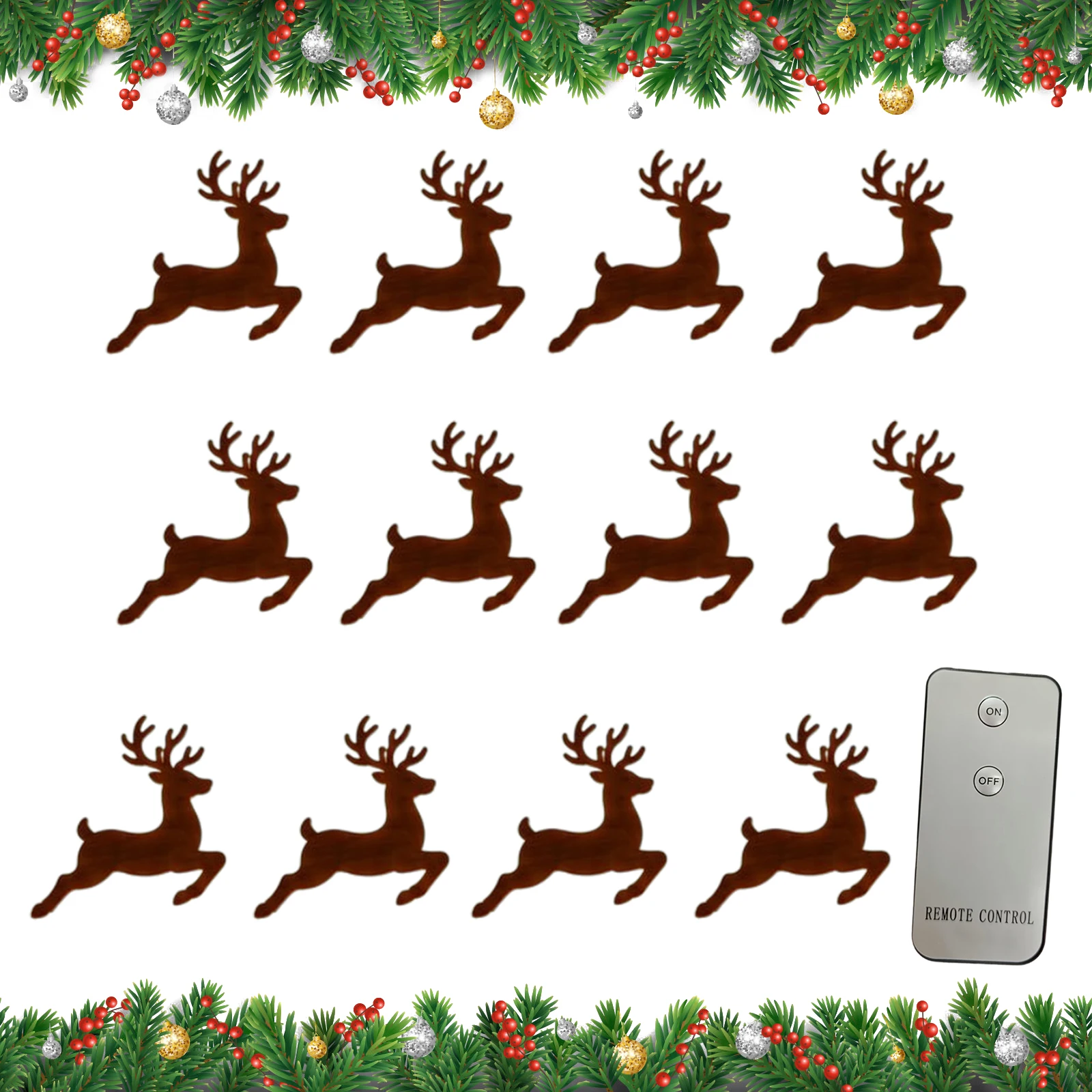 Christmas Light Up Wooden Wall - Up Lighting Decor 评论和价格
