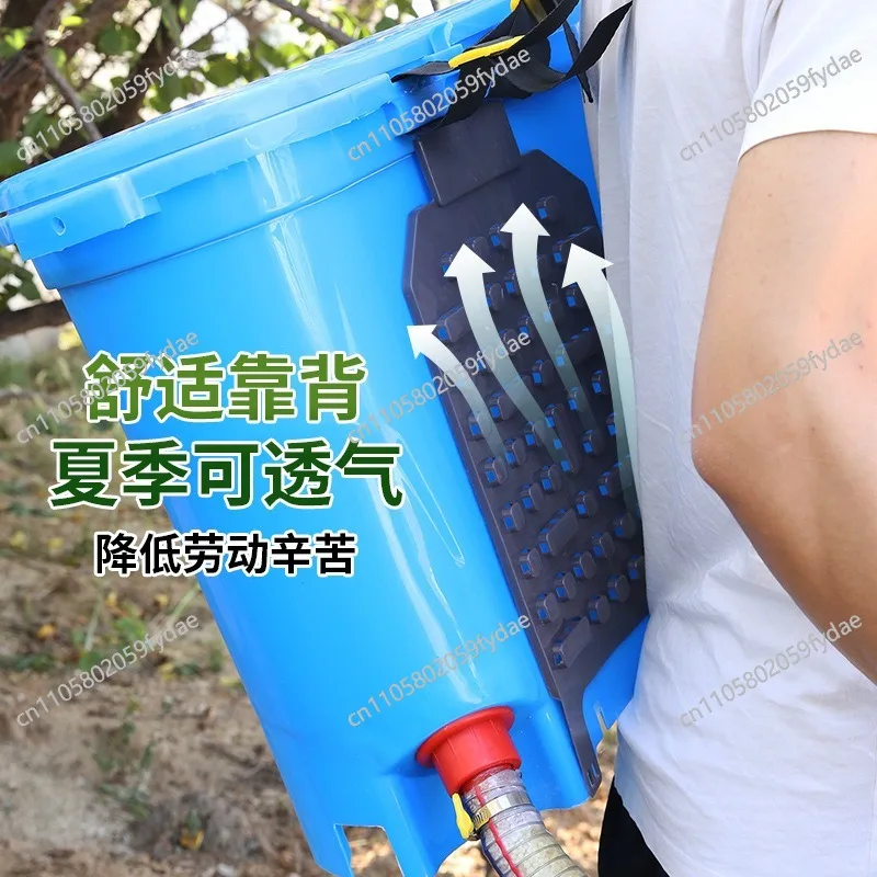 Manual Granular Fertilizer Applicator  for Farm Corn Cane Plants Garden with Backpack Bag