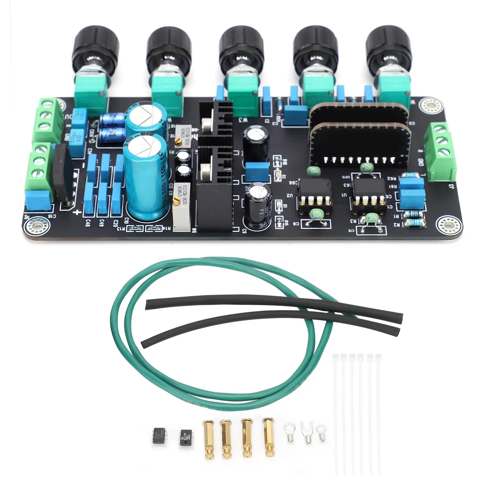 High Stereo Preamp Board with Adjustable Voltage & Volume Control for Audiophile DIY Amplifiers