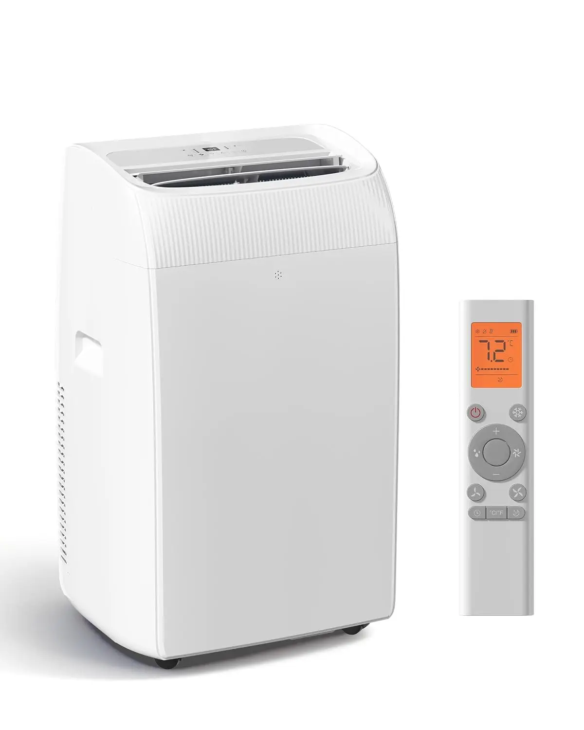 14000 BTU 4-in-1 Portable AC, Cools 750 Sq.Ft, Quiet Fan & Dehumidifier with LED Remote, Custom