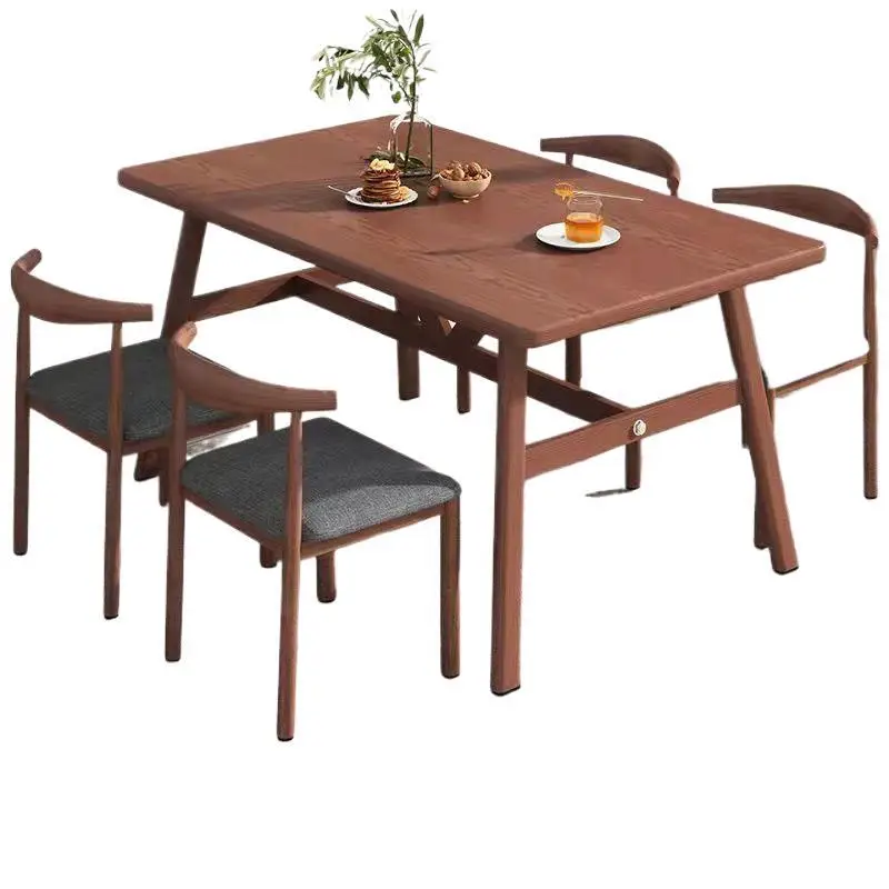 

Dining table and chair combination small apartment household modern simple dining