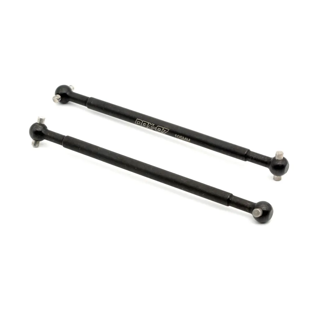 Eje de transmisión trasero de Metal para coche de control remoto, piezas de mejora de Metal CVD Dog bone 106 para ZD Racing 8612 DBX-07 DBX07, 1/7mm, accesorios de repuesto