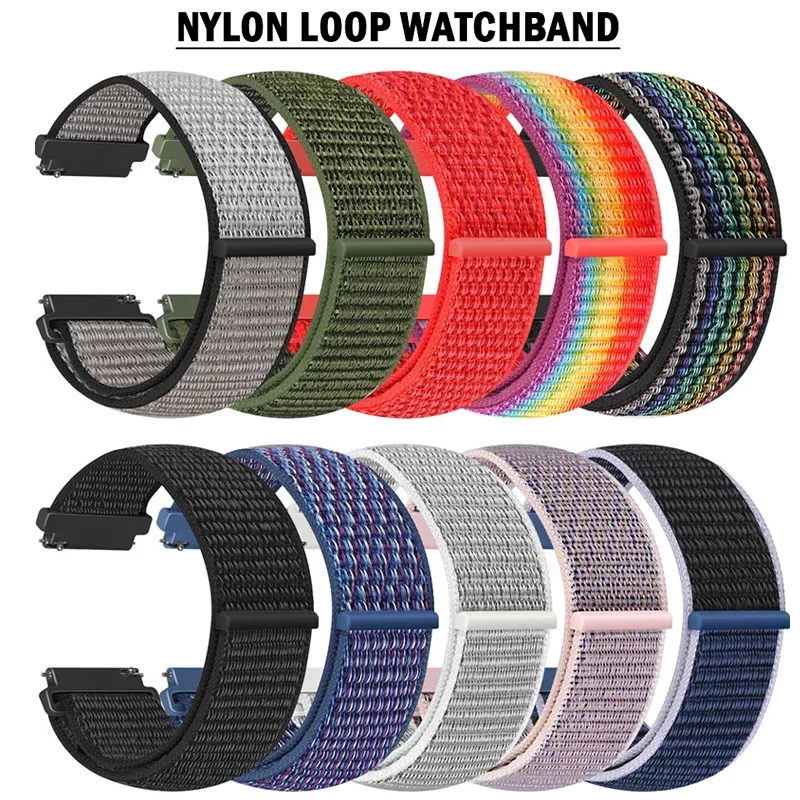 Nylon band For Samsung Galaxy watch 6/4/Classic/3/5/pro/Active 2 20mm/22mm Sport breathable Bracelet correa galaxy watch 7 6 5 4