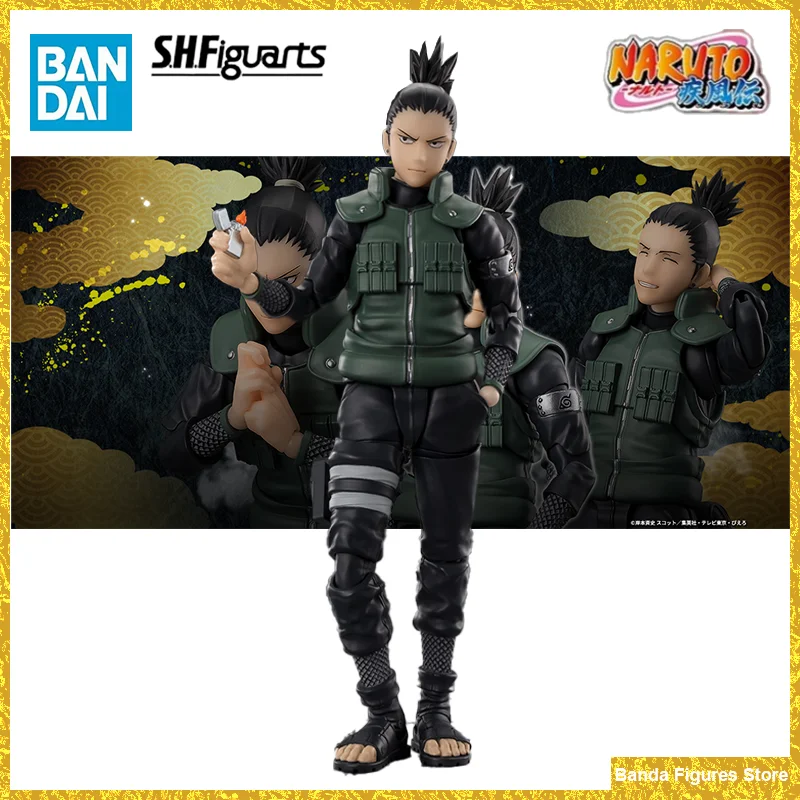 Original Bandai S.H.Figuarts SHF Shikamaru Nara Brilliant Strategist In Stock Anime Action Collection Figures Model Toys