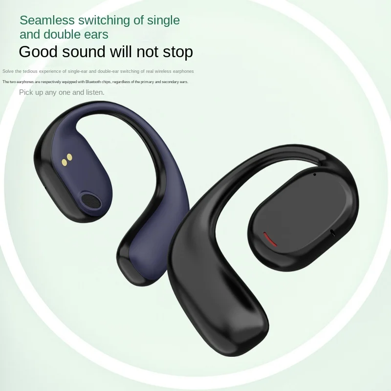 Wireless earbuds, Bluetooth bone conduction, no in ear movement, no shaking, high-quality Bluetooth earphones