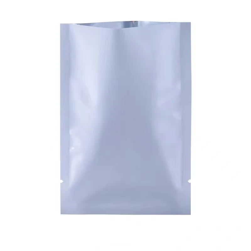 200pcs/lot Matte White Mylar Foil Vacuum Packaging Bag Open Top Heat Seal Aluminum Foil Bags Candy Snack Pack Sample Storage Bag