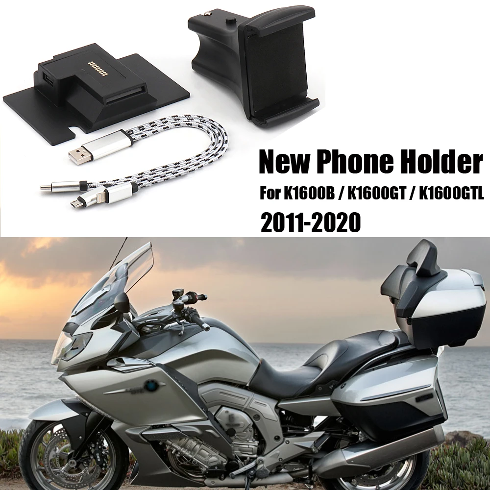 

2020-2011 K1600B NEW Motorcycle Phone Stand Holder GPS Navigaton Plate Bracket For BMW K1600GTL K1600GT 2012 2013 2014 2015 2016