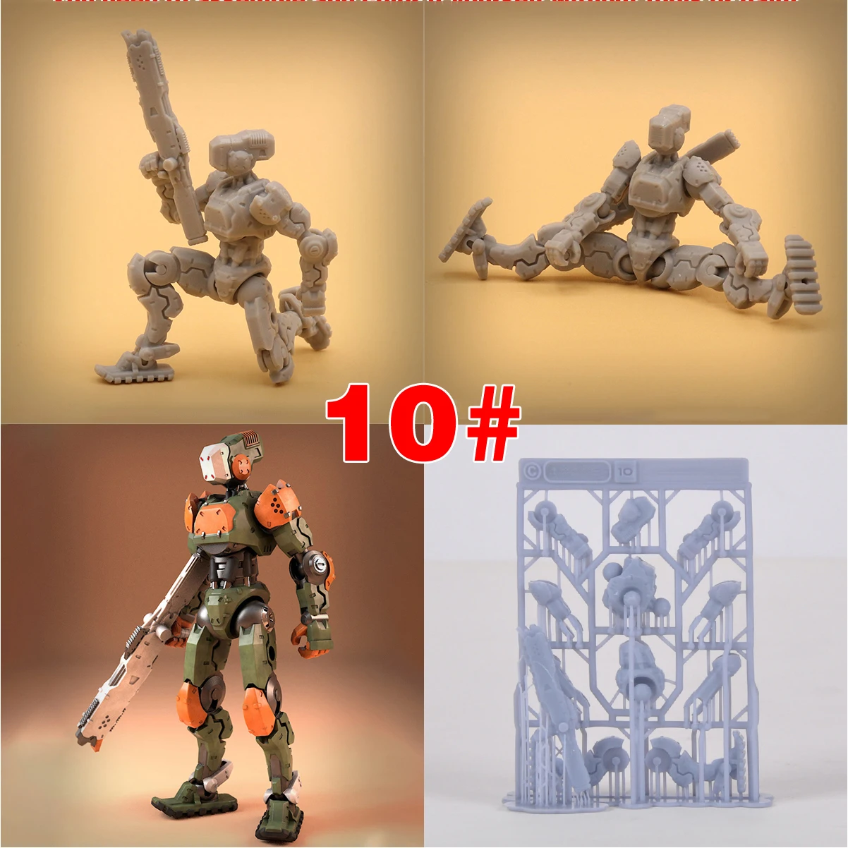 1/35 Modellbausatz, unbemalte, selbst zusammenzubauende Resin-Miniaturfiguren, Sci-Fi-Weltraum-Kampftrupp, Diorama-Szene – Detail 7