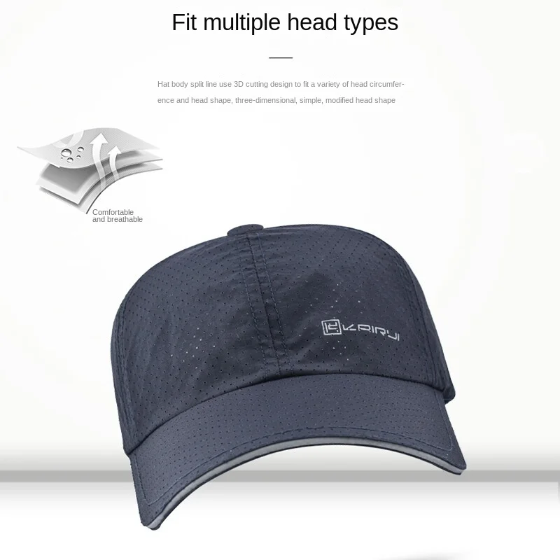 Summer Baseball Hats For Men Quick Dry Sport Cap ForOutdoor Fashion Adjustable Thin Gorras Hombre Casual Make The HeadBreathable