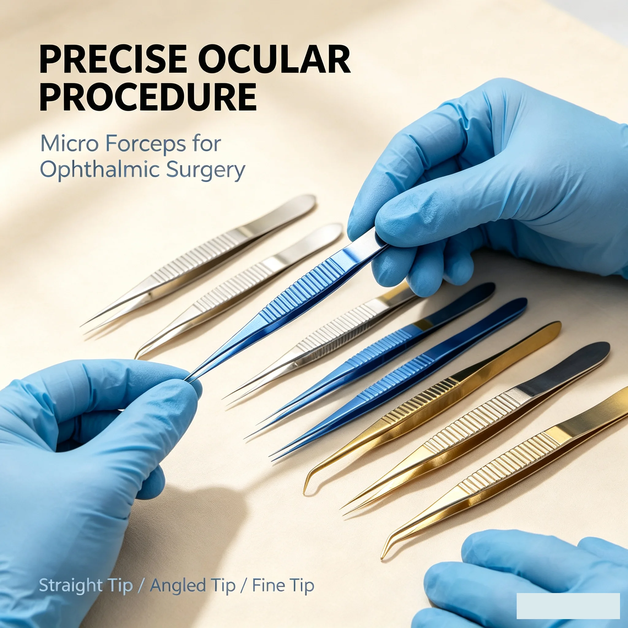 Transplant Forceps Separation Forceps Hair Follicle Transplant Extraction Head Titanium Clip Head Stripe Plucking Forceps