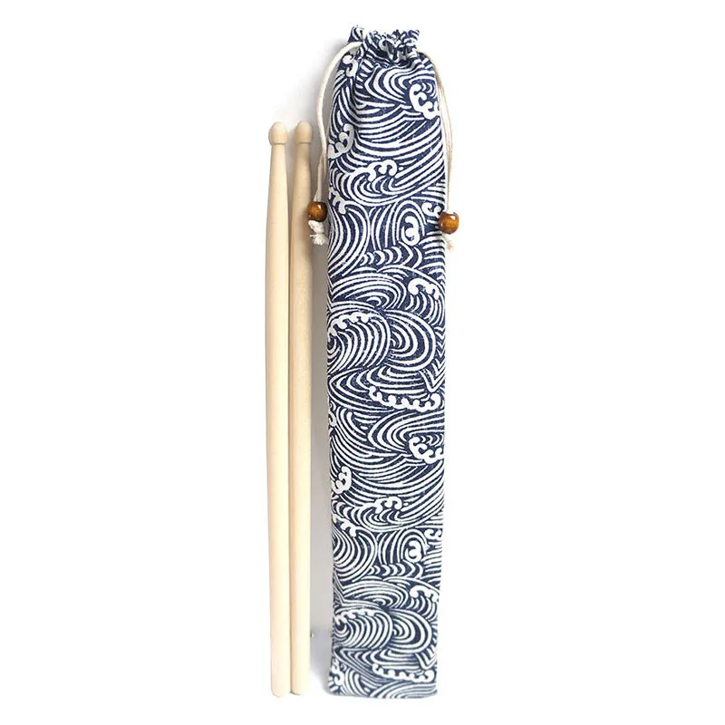 Drum stick bag, drum brush bag holder, drum stick bag, Japanese style and Japanese style storage bag, bundle pocket, long strip