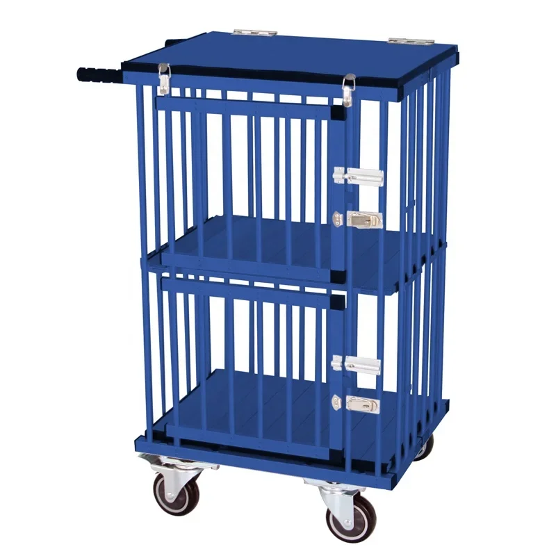 Pet Show Foldable Cart Travel Carrier Light Weight Aluminum Pet Show Foldable Factory Supply Durable Portable Pet Show Cart