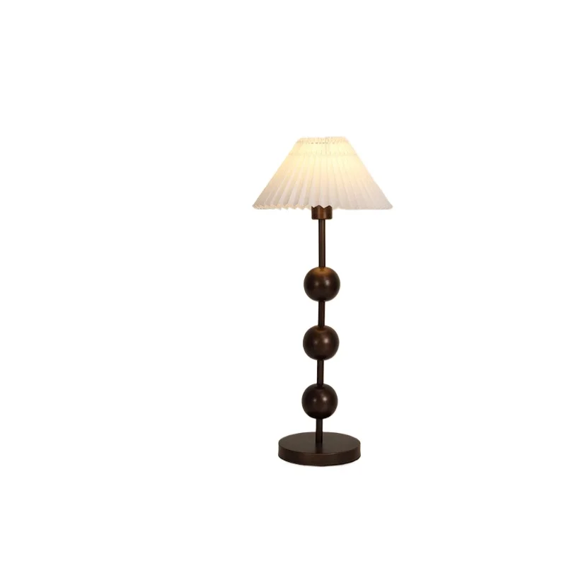 

Premium coffee color brushed retro rural American LED decorative desk lamp, medieval living room floor lamp