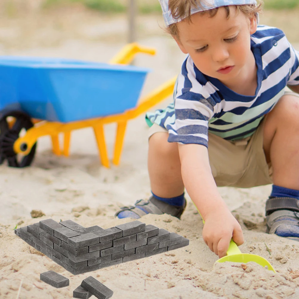 

100pcs Mini Bricks Landscaping Miniature Bricks Micro-landscape Bricks Models For Sand Table Architecture Crafts Bricks Ornament