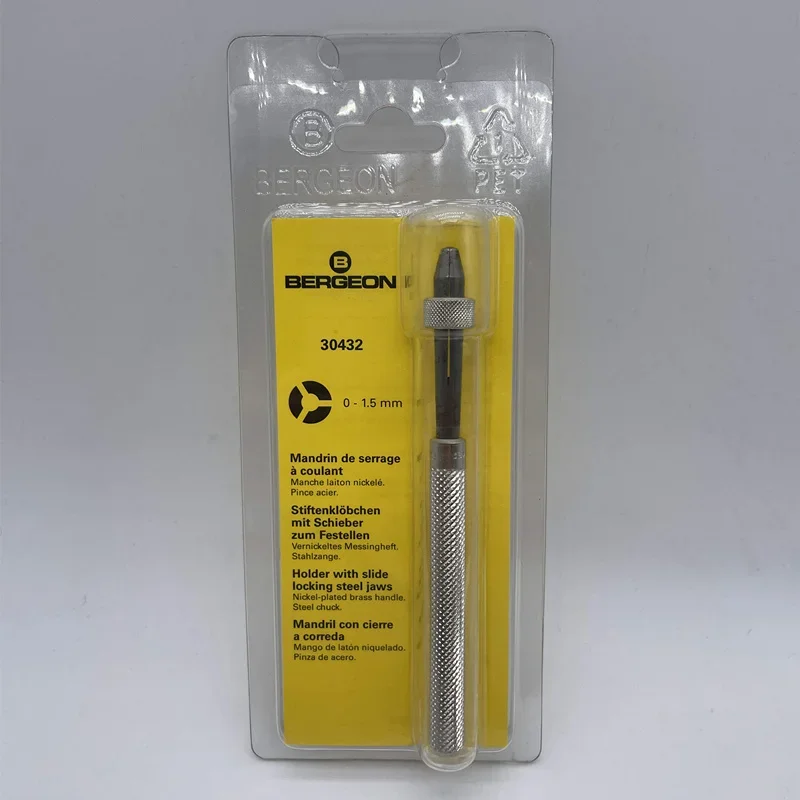 BERGEON 30432 grip slide lock fixture steel clamp grip watch repair tool 0-1.5mm