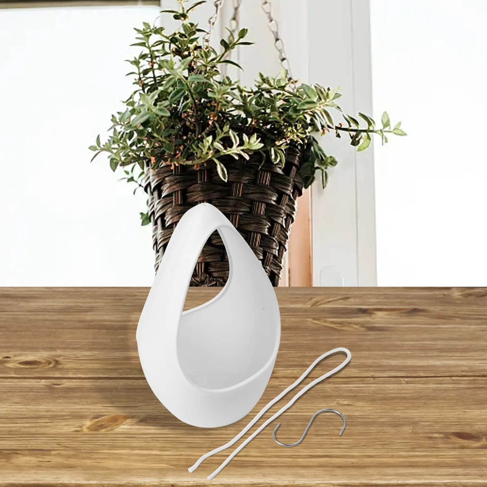 

Garden Decoration 180*180*290mm Hanging Flowerpot For Indoor Use Easy To Install Garden Use Household Decoration