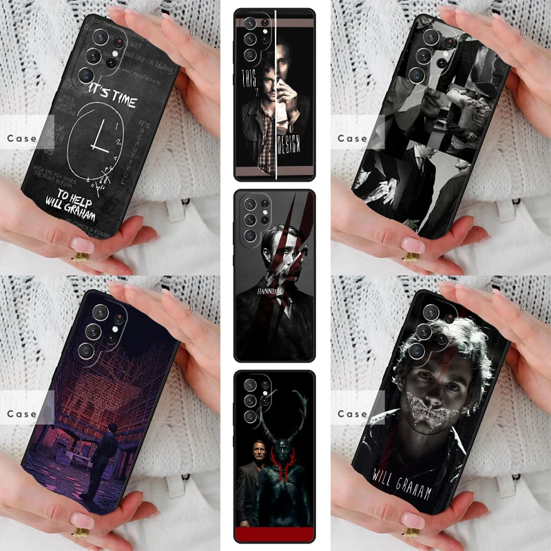 Hannibal TV Series TPU Phone Case for Samsung Galaxy S26 S25 S24 S23 S22 S21 S20 Note10 Plus FE Ultra Cover