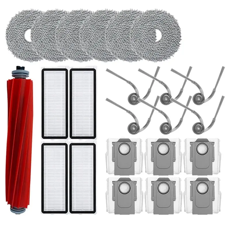 

AT28-Robot Vacuum Cleaner Accessories 23Pcs For Roborock Qrevo L/QR 798/QV 35A/QR 598