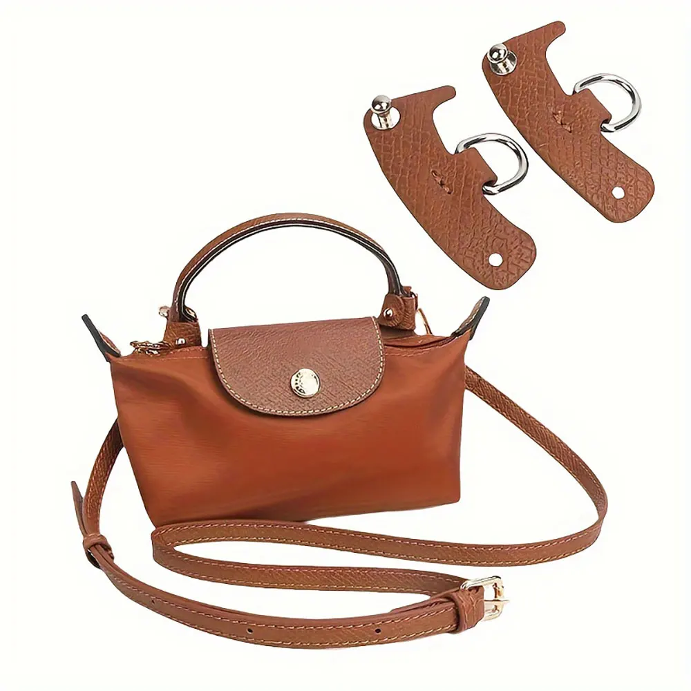2Pcs Bags Strap For Mini Long Champ Bag Shoulder Strap Dumpling Crossbody Perforated Conversion Accessories