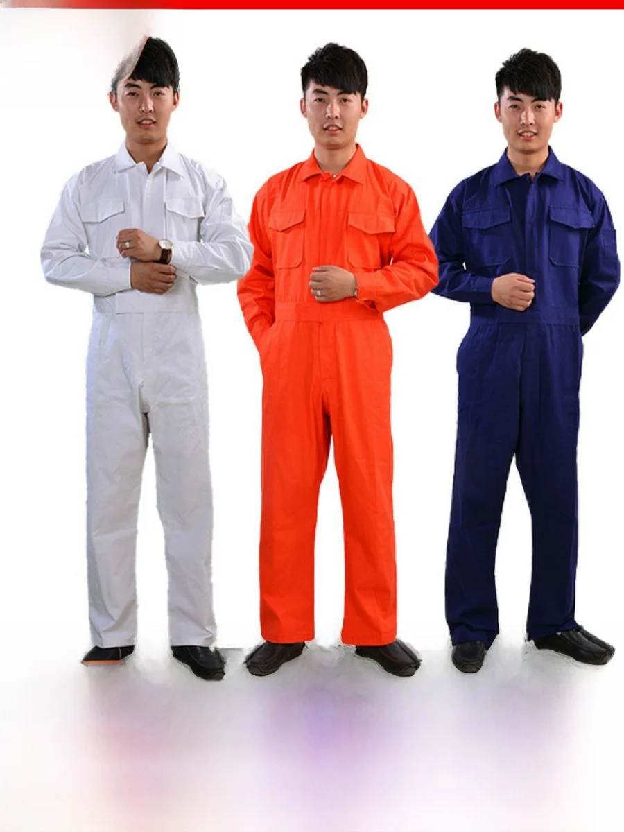 

Pure Cotton Overall Suit Work orm for Boat Crew Car Repair Workers Se Protection Clothing Summer Men's Workwear