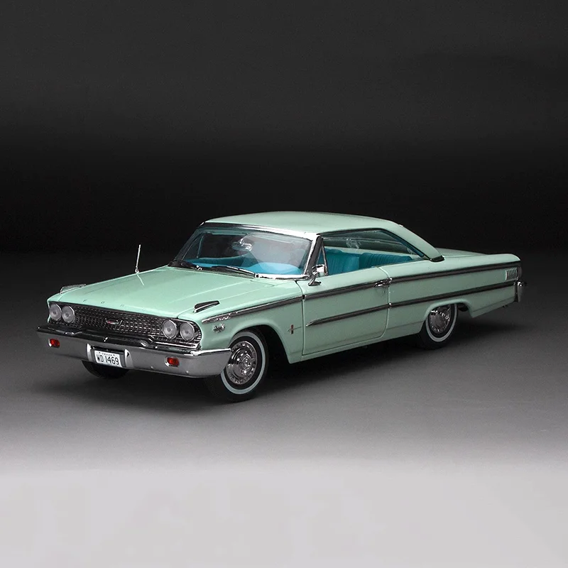 

Литой Сплав 1/18 масштаб 1963 Ford Galaxy 500/XL Модель автомобиля игрушки для взрослых фанатов коллекционный сувенир подарки 1469 #