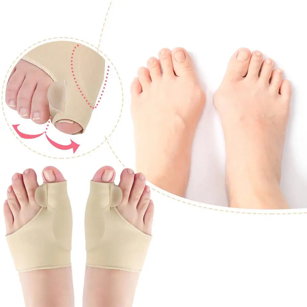 فاصل أصابع القدم 2 قطعة أروح الورم مصحح تقويم العظام قدم العظام الإبهام الضابط تصحيح الشخصية باديكير أداة العناية بالقدم