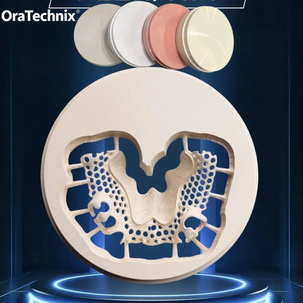 Dental Peek Block Oral Elastic Medium Peek Disc of Removable And Fixed Prosthesis Bridge Restorations Dental BioHPP Material