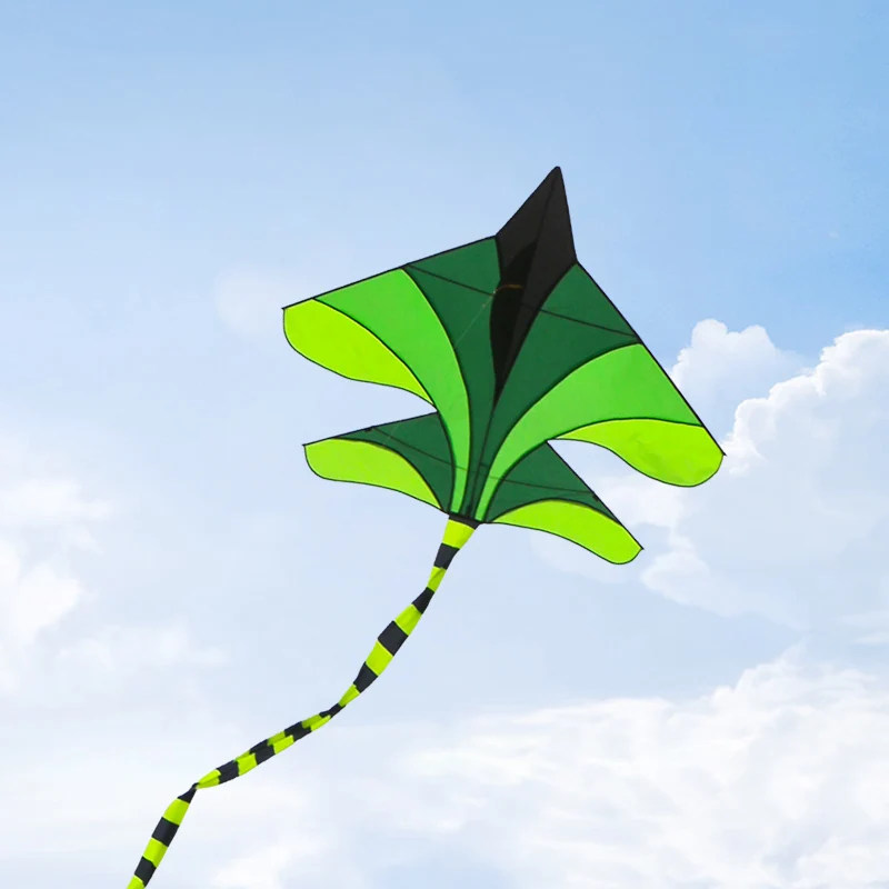 Paraíso pássaro 1.8m avião verde pipa com 100m alça linha caça pipa aeronave brinquedo ao ar livre esporte ao ar livre presente para crianças