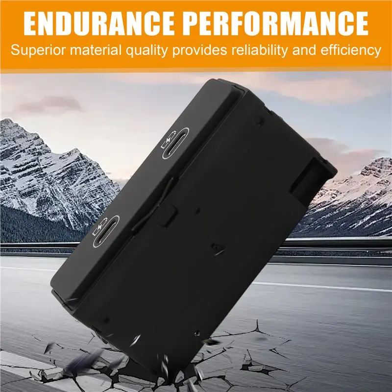 USB TYP-C Port 2 Holes With Integrated Voltage Converter For Audi A6 Avant C8 A7 A8 E-Tron Q7 Q8 Rear Center 4N1035954A-A97E