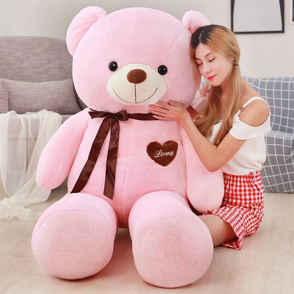 Oso de peluche grande de 62CM para niños, juguete de peluche Kawaii, almohada para dormir, muñeca de comodidad periférica de dibujos animados, regalos de cumpleaños y Navidad