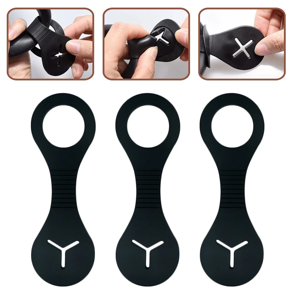 

3 Pcs Pet Bag Dispenser Outdoor Poop Holders Refuse Sacks Dog Accessories Clips PVC for Leash