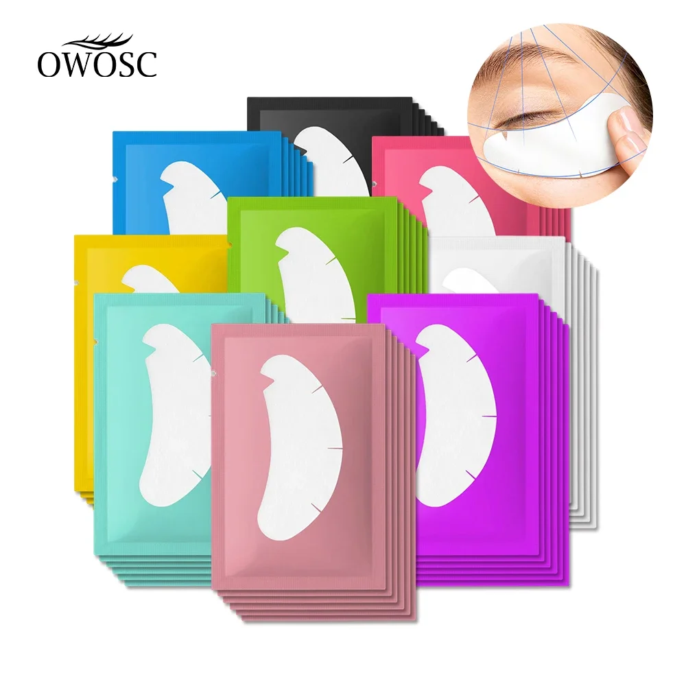 OWOSC-Parches para pestañas postizas en forma de V, 100 piezas, Gel de hidrogel, extensión de pestañas postizas debajo de las almohadillas de los ojos, herramientas de maquillaje, venta al por mayor