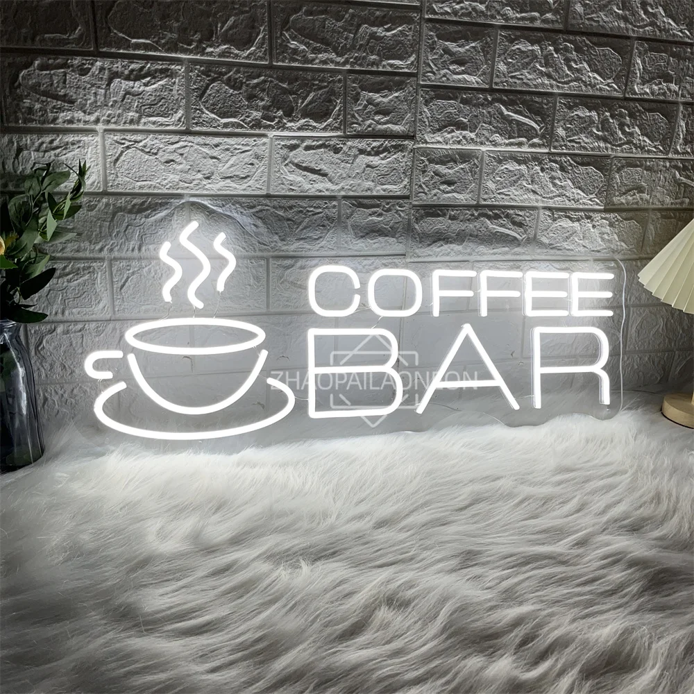 Coffee Bar Neon Sign Led Wall Room Party Cafe Shop Decor Neon Light Signs USB Bedroom Bar Pub Coffee Decoration Business Lights