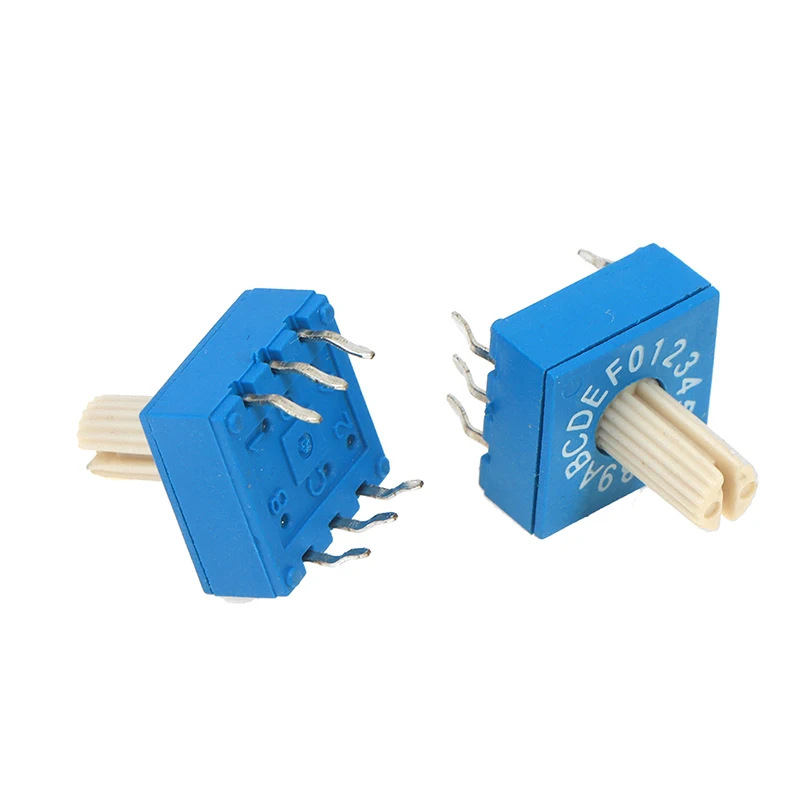 رائجة البيع 1 قطعة 0-F مفتاح التشفير الروتاري مع مقبض 16 بت 8421C رمز إيجابي 3:3 التبديل