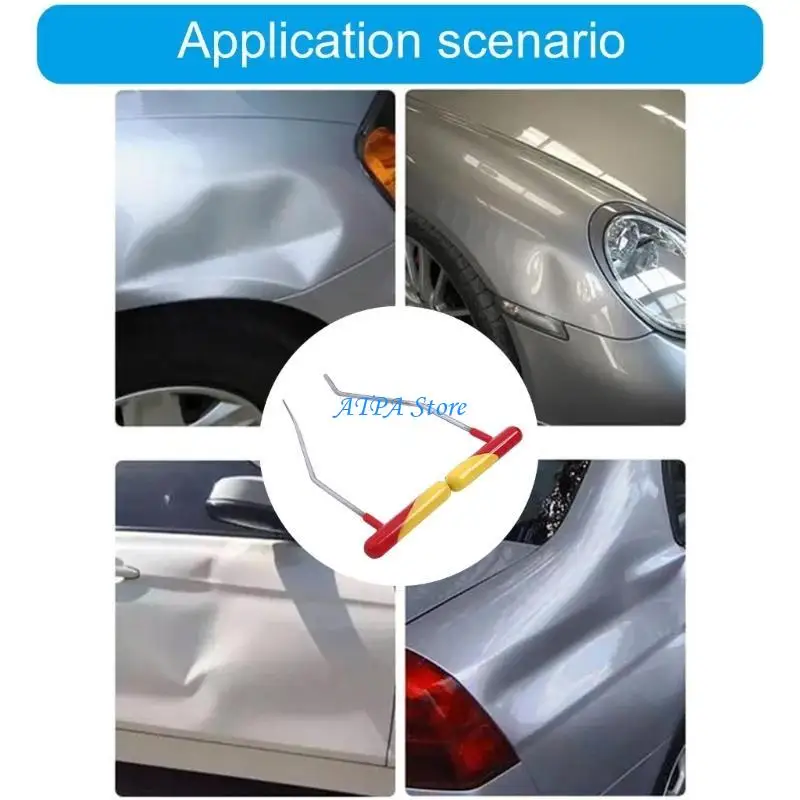 

U13C Stainless Repair Tool Automotive Body Dent Repairing Pry Bar Car Dent Repair Rod