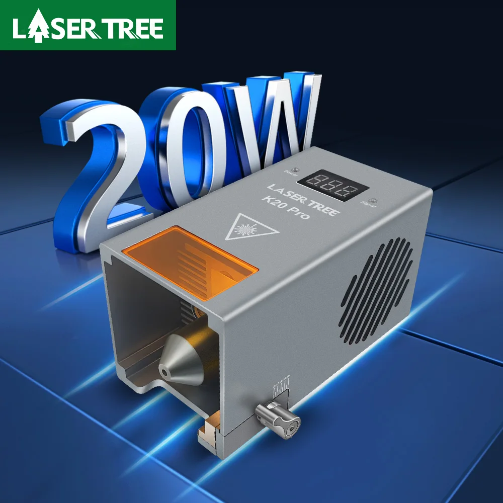 Tête LASER 20W, puissance optique, avec Kit Laser d'assistance à l'air, Module CNC TTL pour découpe Laser, outils de Machine à graver