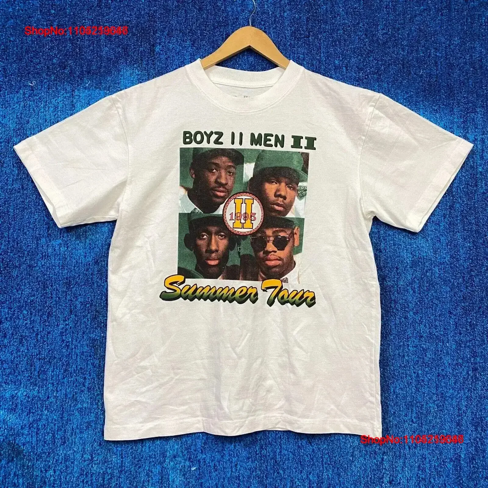 Boyz II Men 2 Summer Tour 1995 Oversized Vocal Group T Shirt M vintage Washed homme streetwear Soft designer clothes vintage