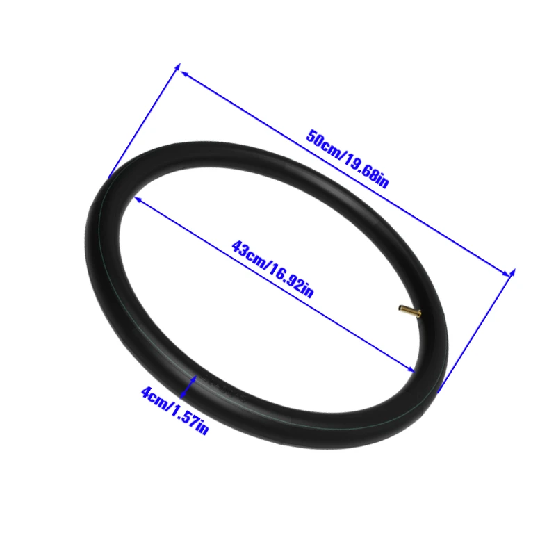 Durable 2.00-17 Straight Mouth Inner Tube Essential Motorcycle Tire Accessory and Spare