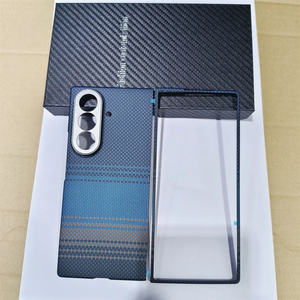 สำหรับซัมซุง กาแลคซี่ ซีพับ 7 เคสคาร์บอนไฟเบอร์อะรามิดเคฟลาร์ฝาครอบเกราะน้ำหนักเบาบางเฉียบฝาครอบป้องกันทนทานทนทาน