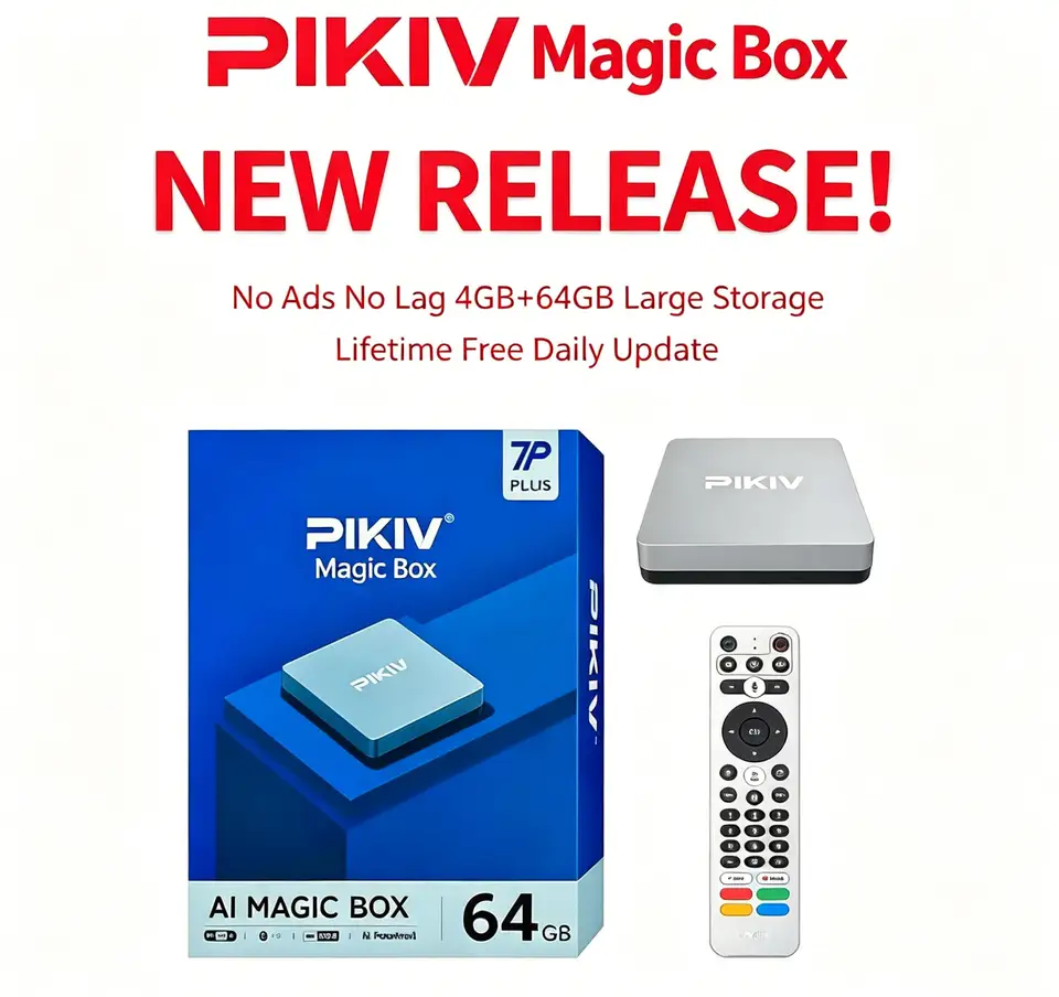 100%正規品のPIKIV 7P Plus 4g 64g Android 12.0 TVボックスは韓国