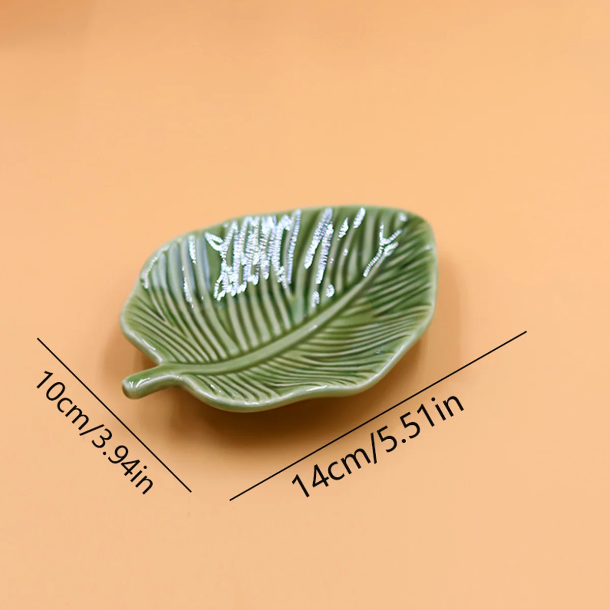 1Pcs Leaf-Shaped Jewelry Organizer Tray for Rings, Earrings, Bracelets & Keys‌ Storage Tray