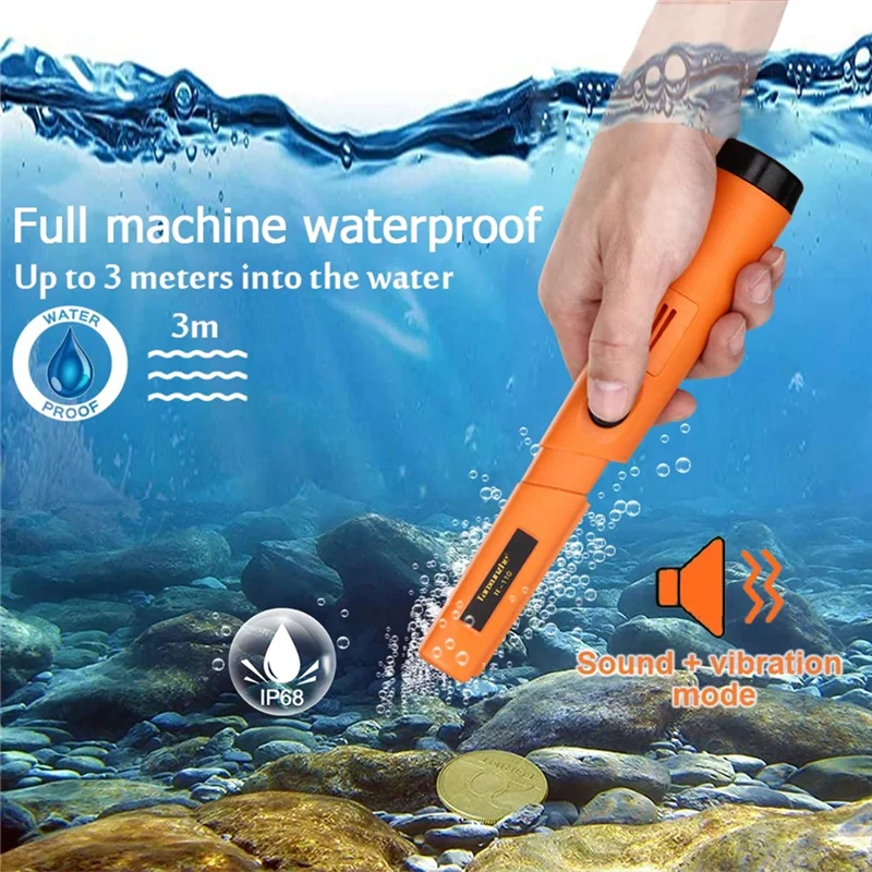 AB11-Nueva varilla de localización de metales de mano, práctico Detector de alta sensibilidad, resistente al agua, tipo GT/puntero, caza del tesoro al aire libre