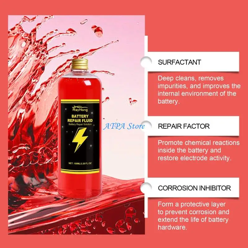 U13C Professional Grade Battery Maintenance Liquid 100ml for Reliable Performances