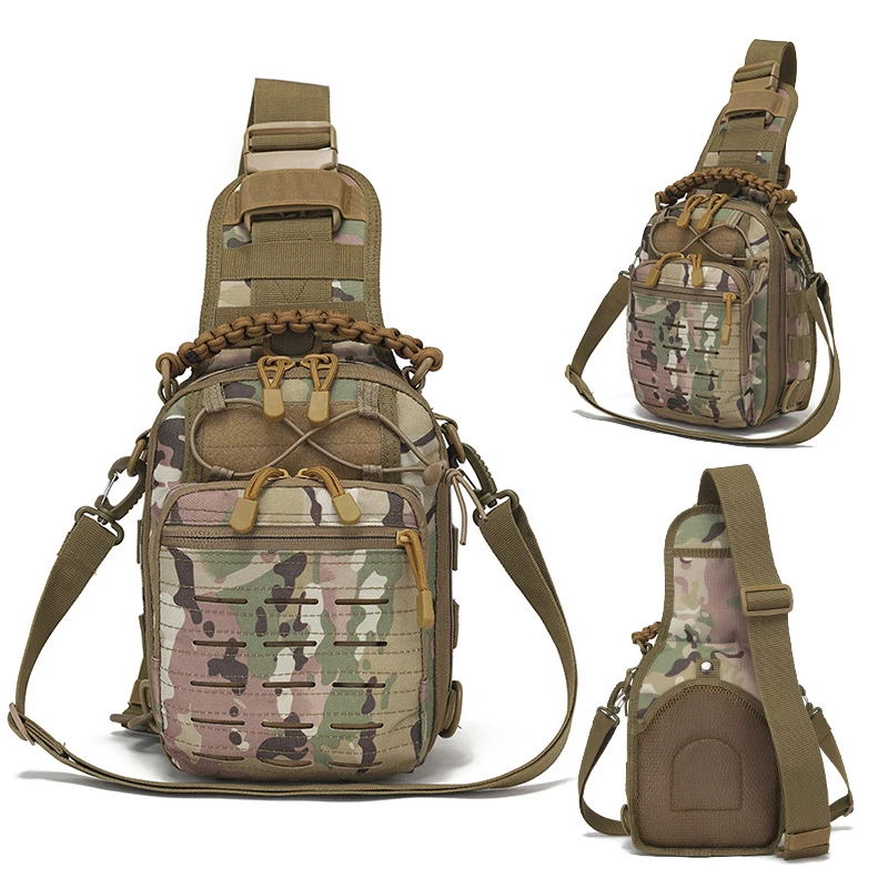 

1000D Outdoor Mountaineering and Hiking Waterproof Shoulder Bag Military Tactical Camping Hunting Camouflage Crossbody Bag