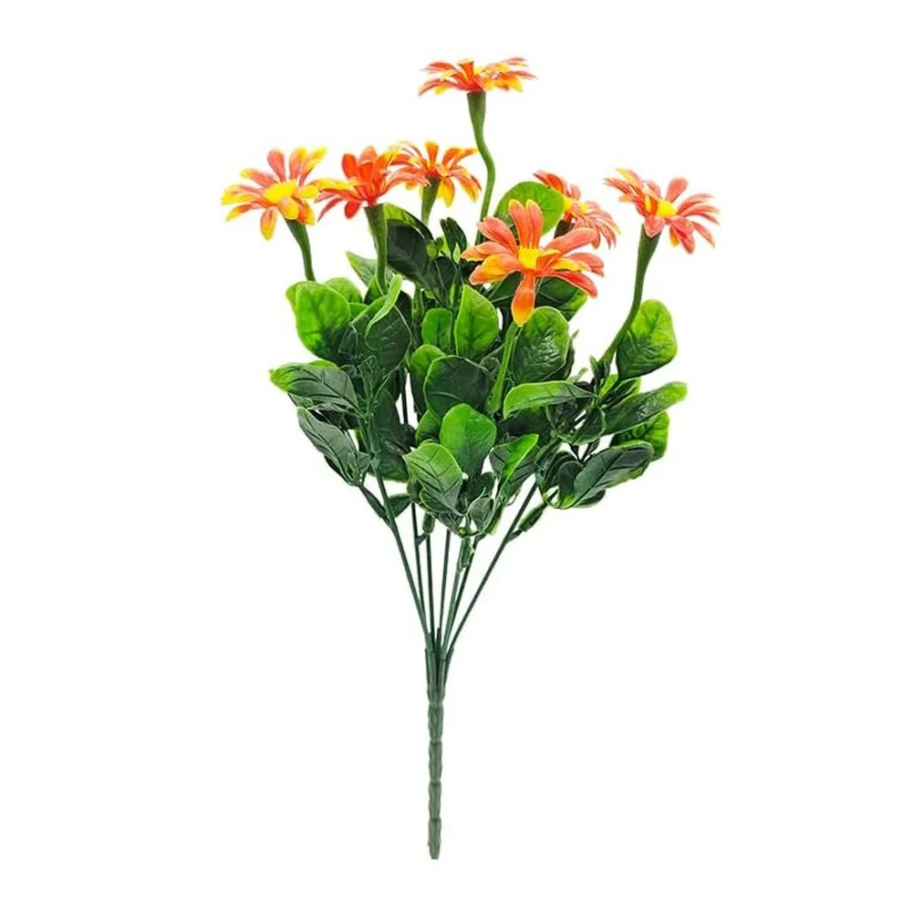 Plastic Bouquet Set of 5 for Outdoor Garden Accent Indoor Sideboard Display and Creative Content Shoot Plastic